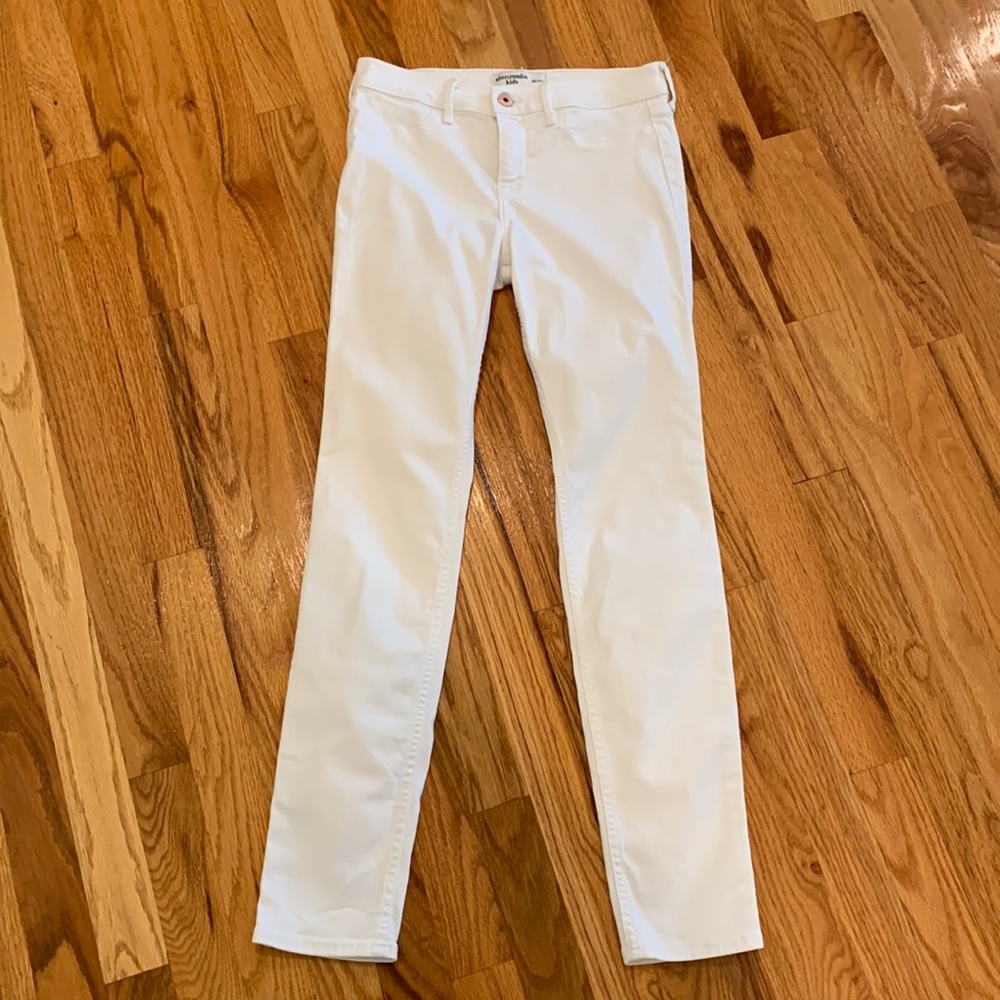 Abercrombie Kids white jeans
